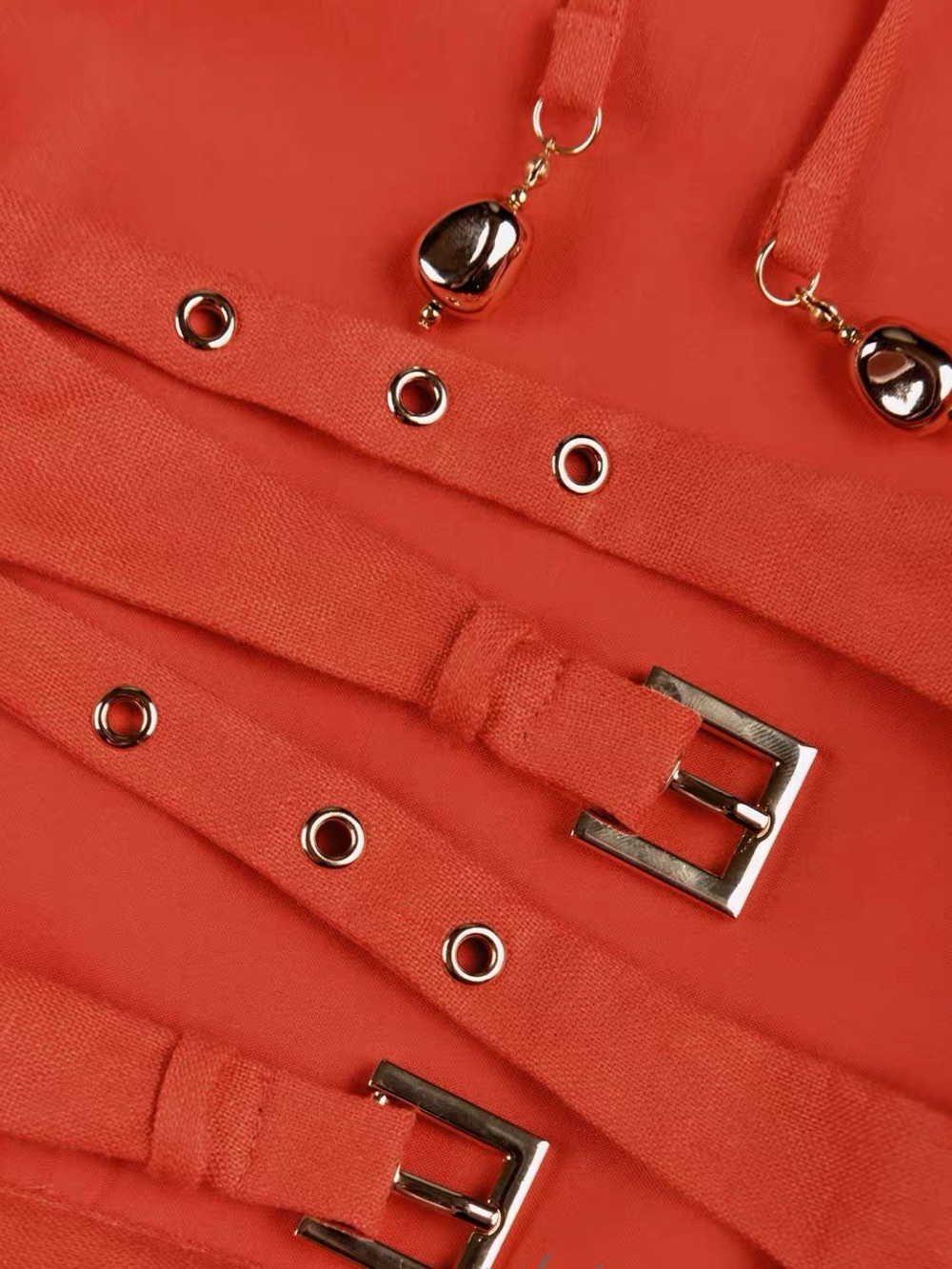 Reiss Coral Orange Paules Linen Open-Back Maxi Dress, US0 2 4 12 - Picture 7 of 11